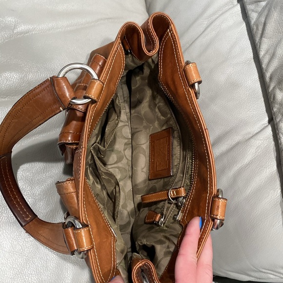 Leather Coach bag - Picture 3 of 8